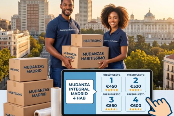 Compara 4 Presupuestos de Mudanzas en Madrid Gratis